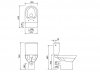 CERSANIT - Zestaw 601 - WC Kompakt CITY NEW CleonOn 010 z deską duroplastową, wolnoopadającą z funkcją łatwego wypinania  K35-035
